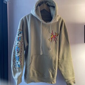 HENBO HENNING Men's Hoodie  tattoo art y2k sz Small Soft And Thick!